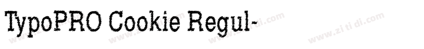 TypoPRO Cookie Regul字体转换